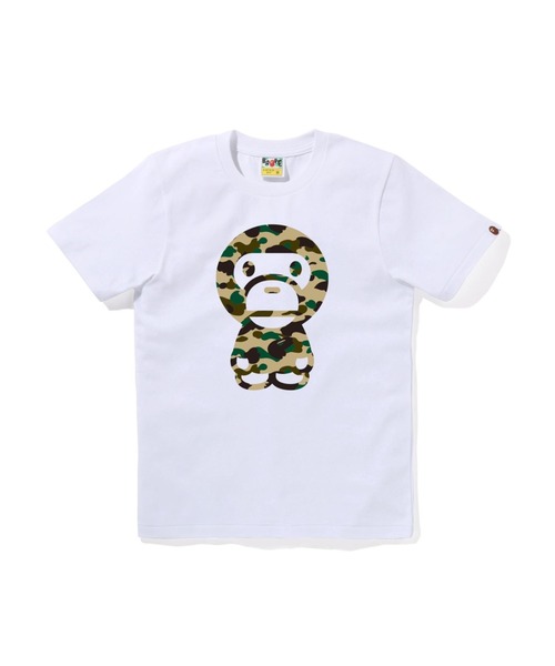 アベイシングエイプ 1ST CAMO BIG BABY MILO TEE クルーネック半袖T  