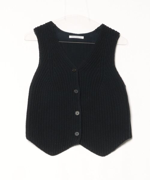 「BEAUTY&YOUTH UNITED ARROWS」 ニットベスト FREE ネイビー レディース