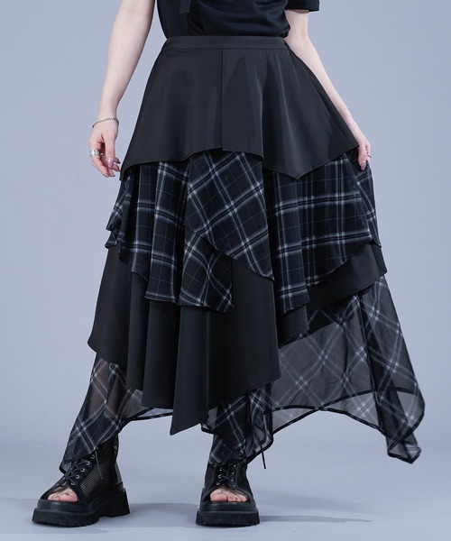 Ellno de Mavie スカート ブラック Ellno de Mavie スカート コードレーススカパン/SETUP対応
