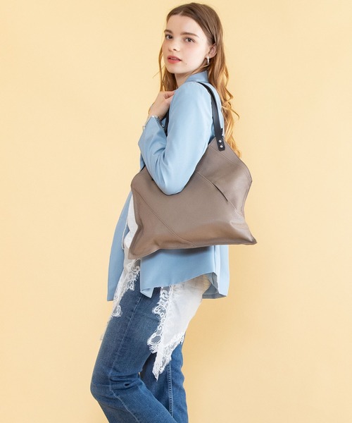 styiro（スタイロ） トートバッグ 「本革」ベルトショルダーサンカク