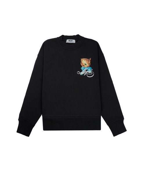 トレーナー スウェット MSGM CUTE KITTY ミニグラフィック スウェットシャツ レディース