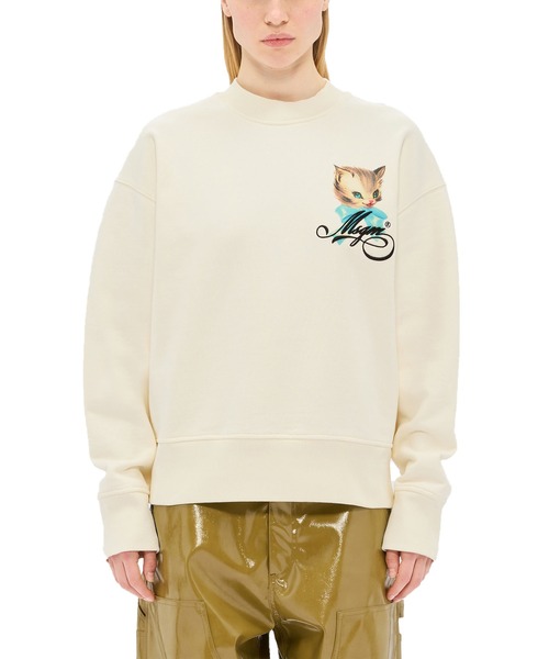 トレーナー スウェット MSGM CUTE KITTY ミニグラフィック スウェットシャツ レディース