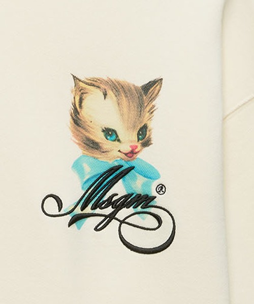 トレーナー スウェット MSGM CUTE KITTY ミニグラフィック スウェットシャツ レディース