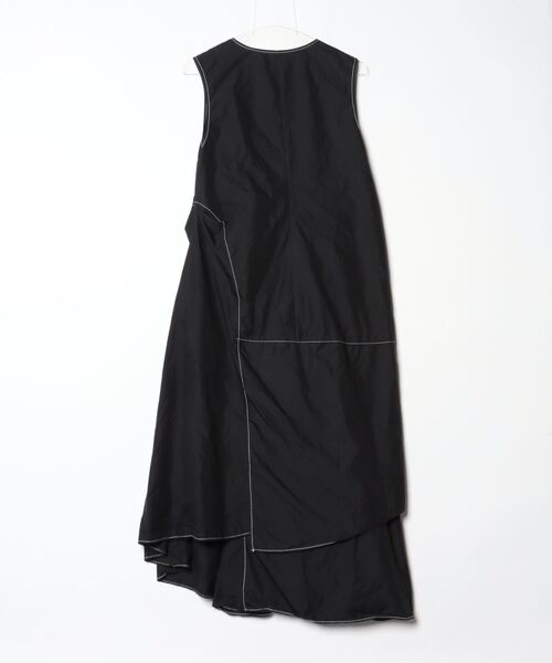 UN3D. / ノースリーブワンピース/38/ポリエステル/BLK/無地/521840301501-01 UN3D. 「UN3D.」 ノースリーブワンピース 38 ブラック レディース