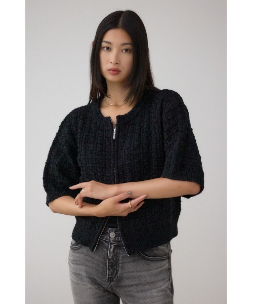 AZUL BY MOUSSY（アズールバイマウジー） ニット セーター Wジップ5分