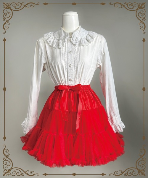 MAISON SELECT スカート 9D14 カラーパニエ チュチュ チュールスカート