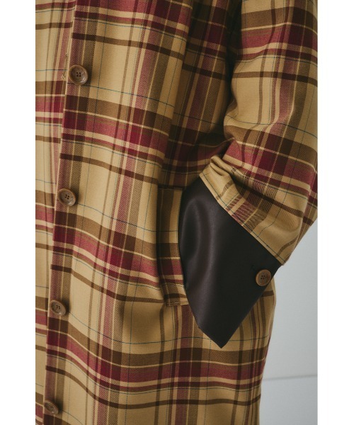 HeRIN.CYE コート アウター Bi color long coat バイカラーロング