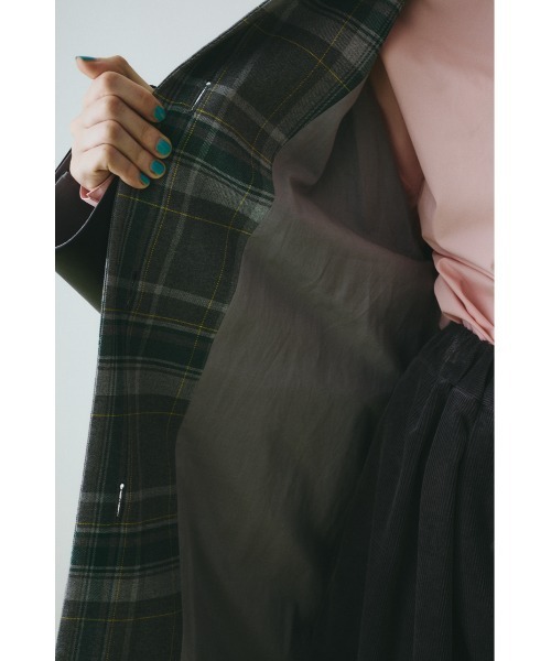 HeRIN.CYE コート アウター Bi color long coat バイカラーロング