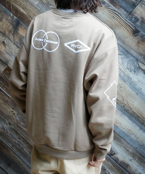 【美品】RVCA ルーカ　トレーナー　ナッピング加工　ロゴ反転仕様 美品】RVCA ルーカ トレーナー ナッピング加工 ロゴ反転仕様｜Yahoo