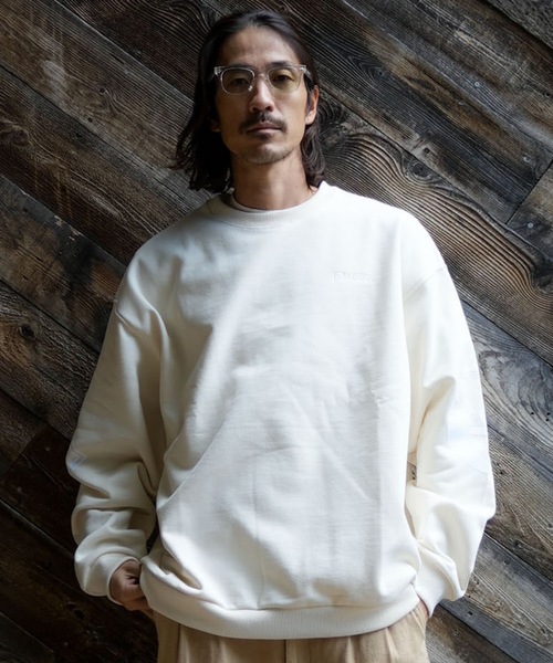RVCA 裏起毛トレーナー ベージュ S ★期間限定寝下げ！ RVCA（ルーカ） トレーナー スウェット メンズ レディース : ZOZOTOWN
