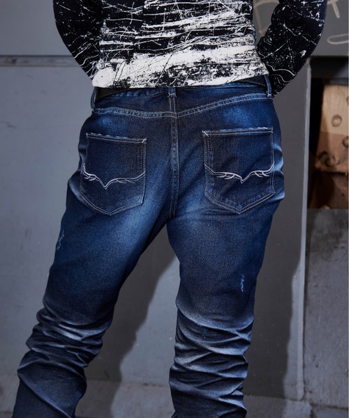 FUGA ジーンズ 「FUGA/フーガ」立体加工デニムパンツ メンズ