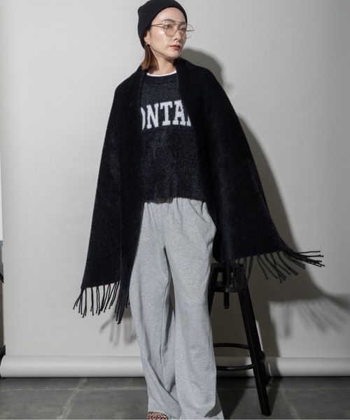 未使用 MADISONBLUE ニットプリーツポンチョ　カーディガン BIG KNIT V CD MESH | KNIT | MADISONBLUE