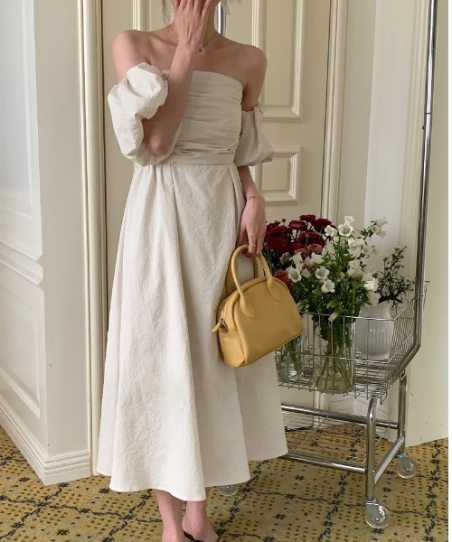 「a lot of love」 7分袖ワンピース FREE ブラック レディース_画像3