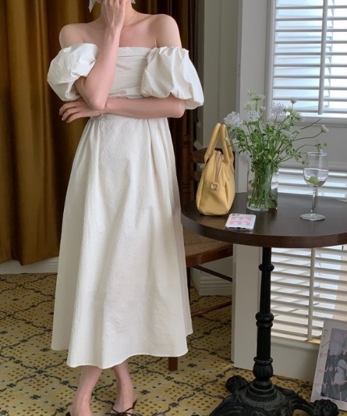 「a lot of love」 7分袖ワンピース FREE ブラック レディース_画像6