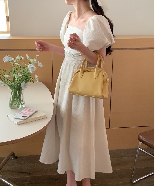 「a lot of love」 7分袖ワンピース FREE ブラック レディース_画像8