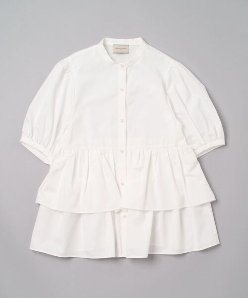 「UNITED ARROWS」 半袖ブラウス 36 ベージュ レディースの画像