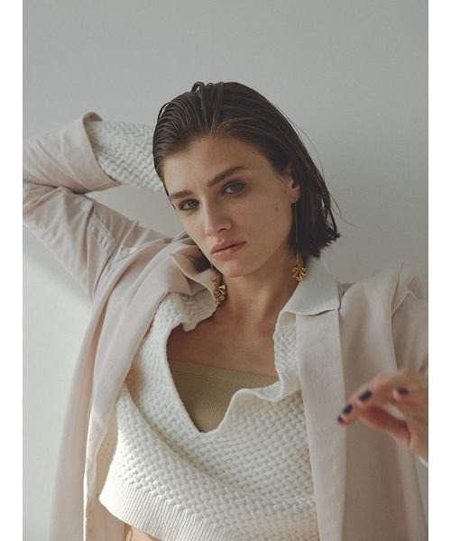 「styling/」 長袖ニット FREE ブラック レディース_画像6