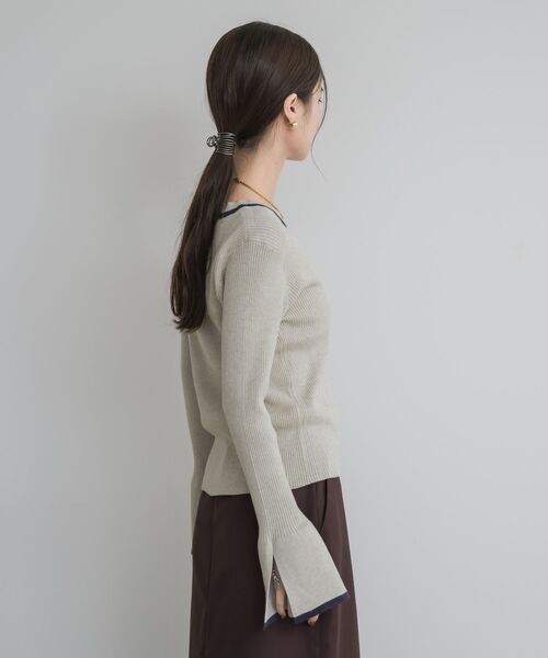 Emsexcite（エムズエキサイト） ニット セーター 配色リブニット