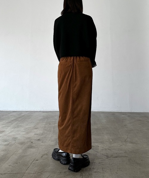 PAGEBOY（ページボーイ） スカート フェイクスエードZIPナロースカート