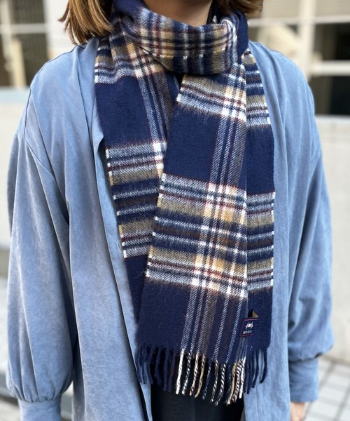 マフラー ストール 「MOON」ムーン 英国製 Merino Lambs Wool メリノ