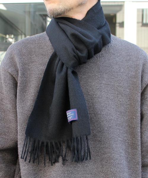マフラー ストール 「MOON」ムーン 英国製 Merino Lambs Wool メリノ