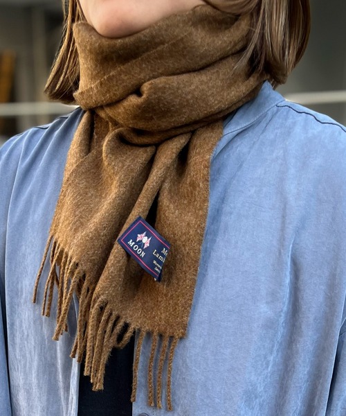 マフラー ストール 「MOON」ムーン 英国製 Merino Lambs Wool メリノ