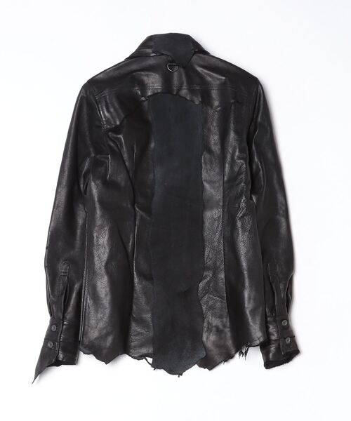 ★日本製 Yasuyuki Ishii モード デザイン シアー シャツ ☆日本製 Yasuyuki Ishii モード デザイン シアー シャツ シシュウカイ