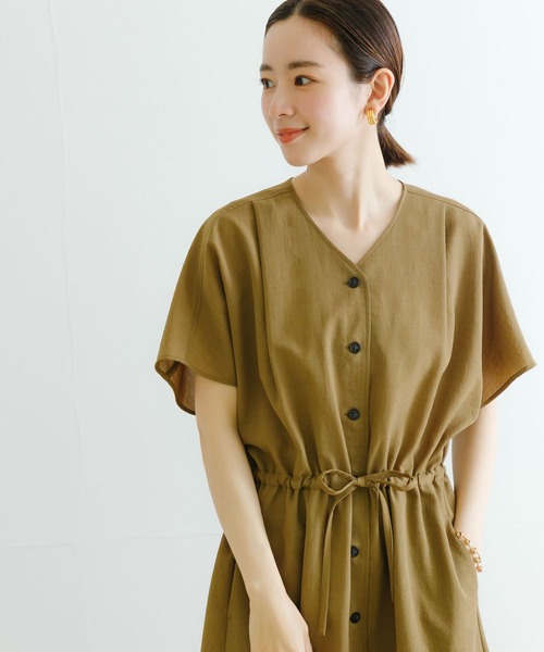 「URBAN RESEARCH」 半袖ワンピース 38 ブルー レディースの画像