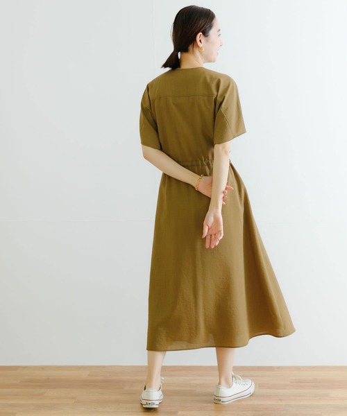 「URBAN RESEARCH」 半袖ワンピース 38 ブルー レディースの画像