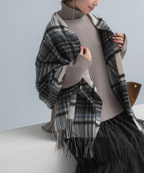 ストール マフラー カシミヤチェックストール レディース : ZOZOTOWN