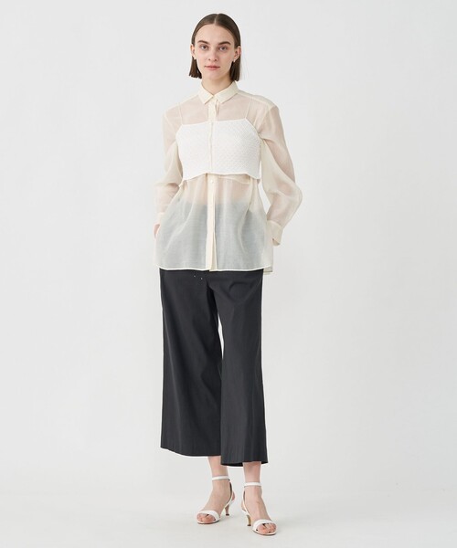 「BALLSEY」 イージーパンツ 36 チャコールグレー レディース_画像3