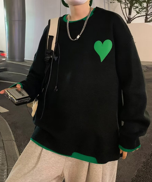 「DEVICE」 長袖ニット FREE ブラック メンズ_画像5