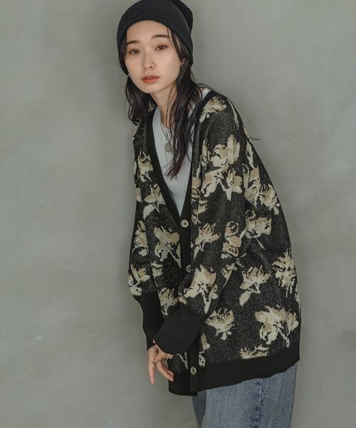 Naptime ニットカーディガン-BLACK Freeサイズ NAPTIME ニットカーディガン－BLACK