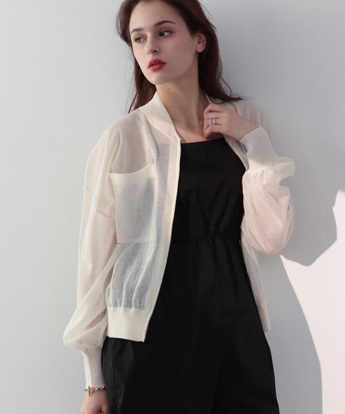 「saloon」 カーディガン FREE オフホワイト レディース_画像2