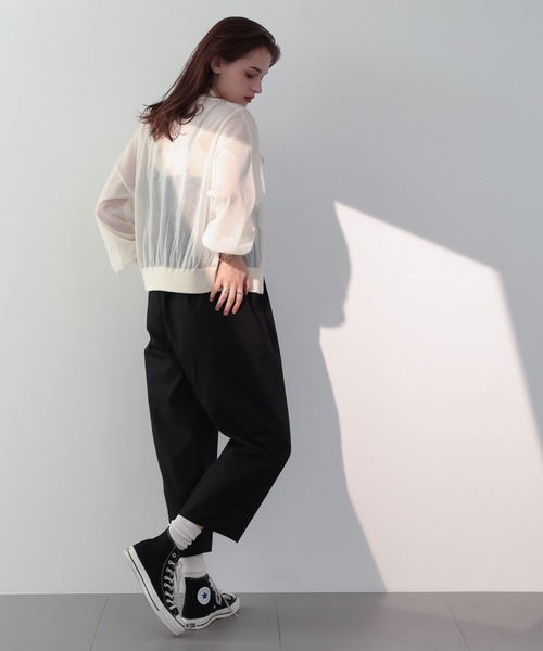 「saloon」 カーディガン FREE オフホワイト レディース_画像4