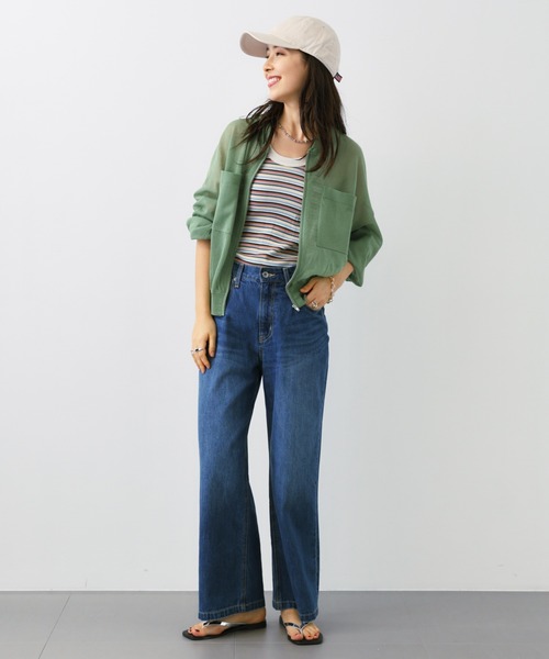 「saloon」 カーディガン FREE オフホワイト レディース_画像7