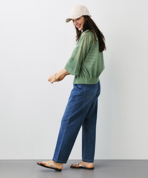 「saloon」 カーディガン FREE オフホワイト レディース_画像9