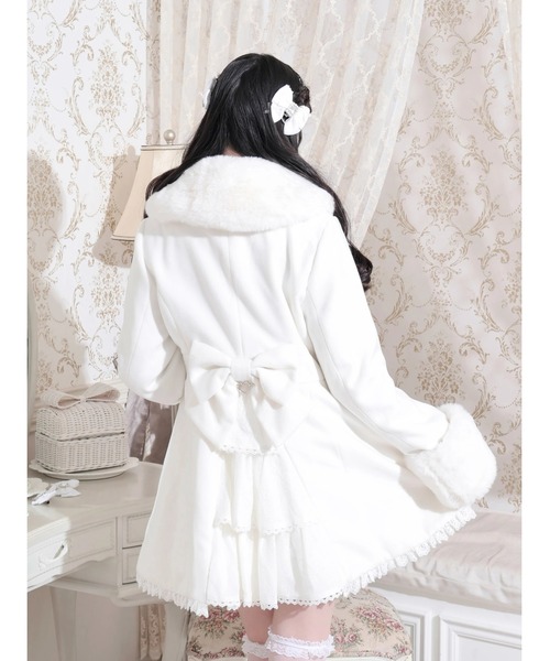 新品タグ付♡ノエミー♡ ヨークフリルドレッシープリンセスコート♡ホワイト♡ ヨークフリルドレッシープリンセスコート（コート｜オフホワイト