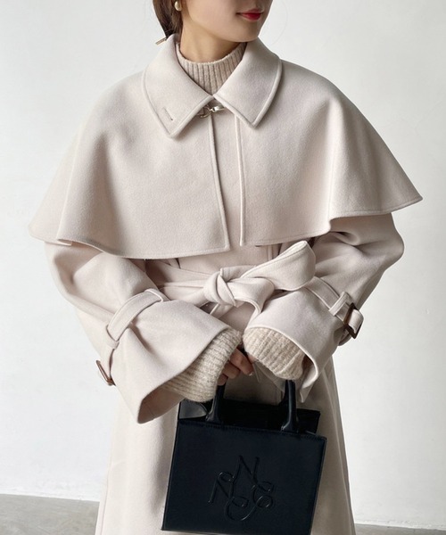 「one after another NICE CLAUP」 ステンカラーコート LARGE アイボリー レディース_画像7