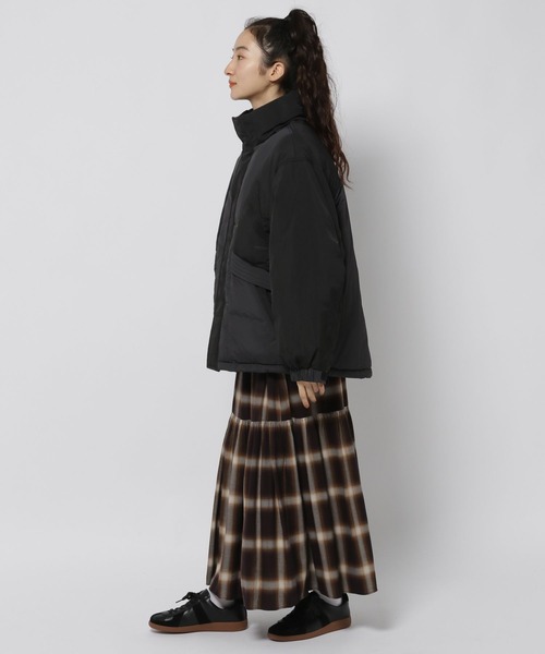 「niko and...」 ブルゾン「ALLIED FEATHER+DOWNコラボ」 LARGE チャコール レディース_画像8