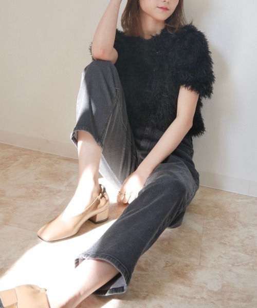 「Reurie'」 デニムパンツ S ブルー レディース_画像2