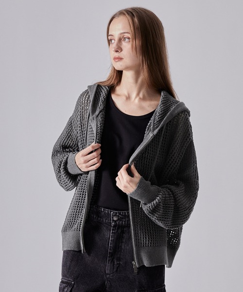 「CLEL」 ニットカーディガン L ブラック メンズ_画像3