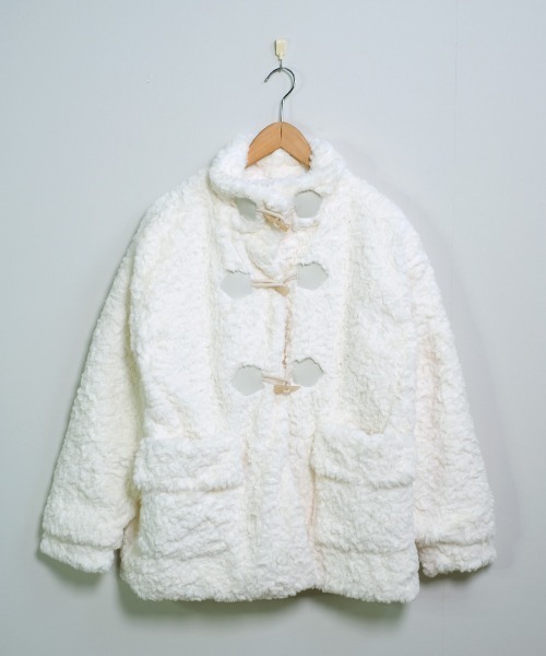 「shopnikoniko」 「LOVERS」ダッフルコート フリー ホワイト レディース_画像9