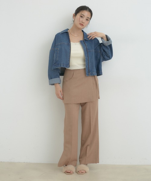 「CIMARRON」 デニムジャケット「VISコラボ」 FREE ブラック系その他 レディース_画像3