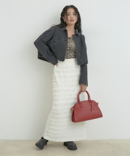 「CIMARRON」 デニムジャケット「VISコラボ」 FREE ブラック系その他 レディース_画像6