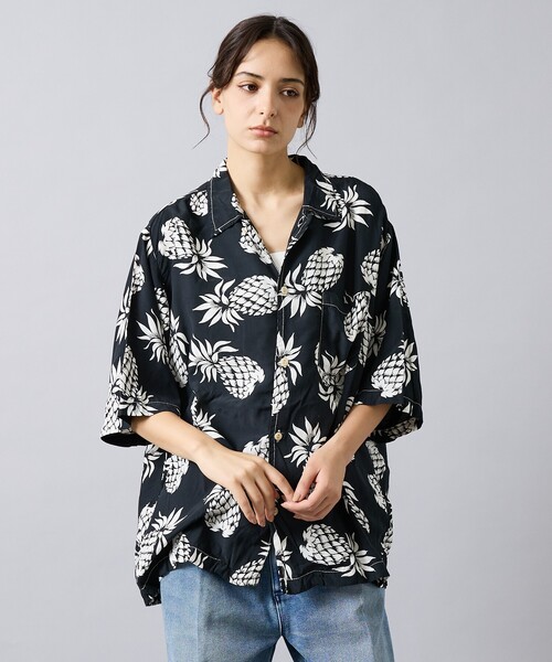 【超美品】REMI RELIEF × BEAMS PLUS / アロハシャツ REMI RELIEF（レミ レリーフ） 七分袖 アロハシャツ シャツ 「REMI