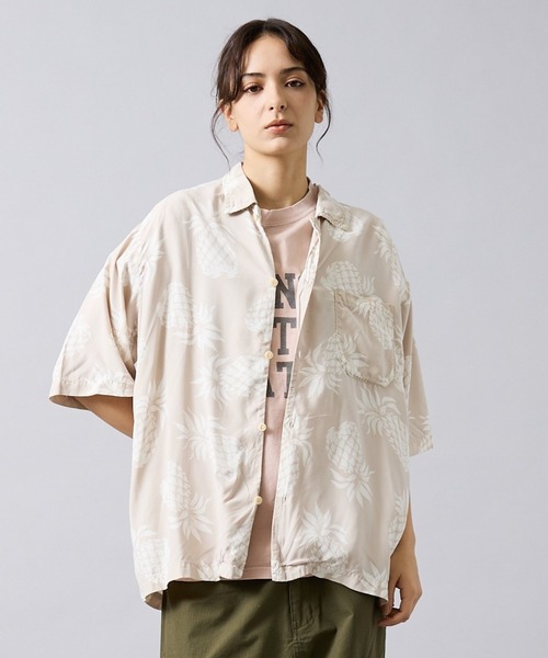 トップス REMI RELIEF ALOHA SHIRT REMI RELIEF（レミ レリーフ） 七分袖 アロハシャツ シャツ 「REMI