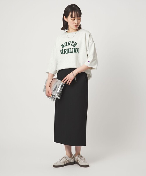 tシャツ 「別注」「Champion」6分袖 プリント スウェット プルオーバー レディースの画像