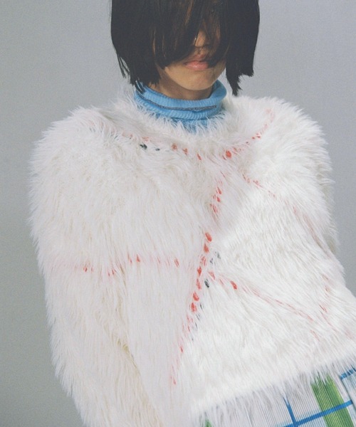 「PAMM」 長袖ニット フリー ホワイト レディース_画像7