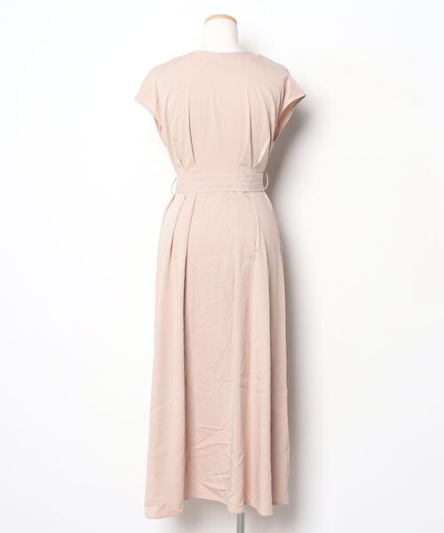 「natural couture」 ノースリーブワンピース M ベージュ レディース_画像2